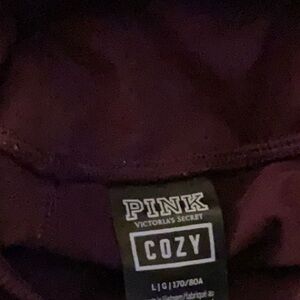 Victoria’s Secret Purple Magenta Cozy Leggings High Waist Tights Pocket size L